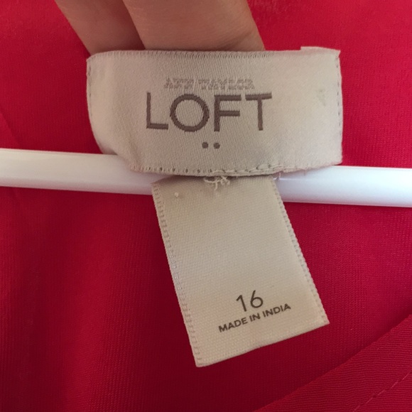 [The Loft] Red Black White Sleeveless Dress - Picture 4 of 6